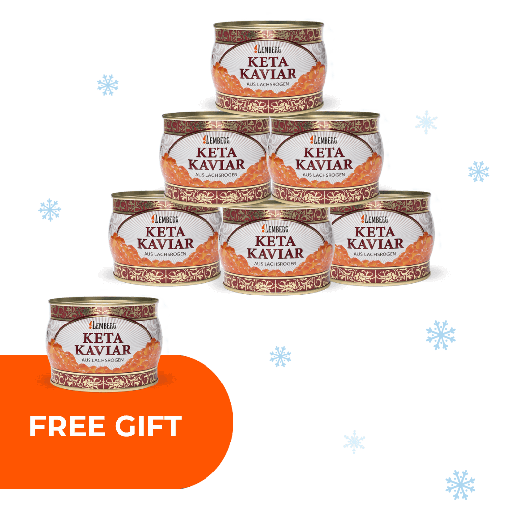 Keta-Lachskaviar, 400g, 6+1