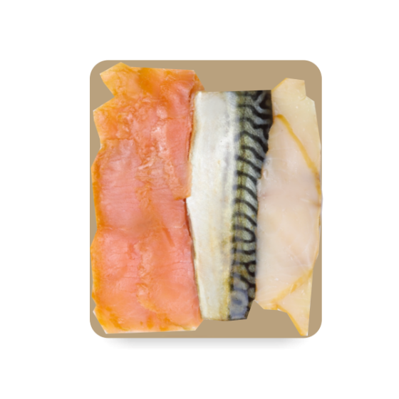 Fillet Trio, cold smoked, 300g