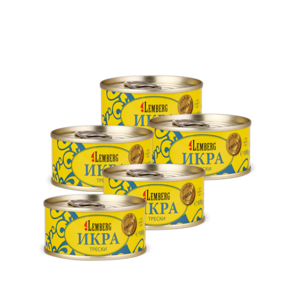 Kabeljaurogen, 5 × 100 g